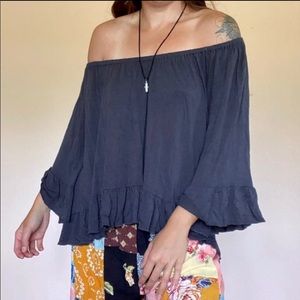 American Eagle Outfitters off the shoulder top